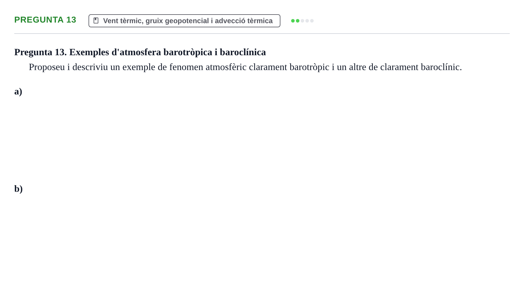 Enunciado: Pregunta 13