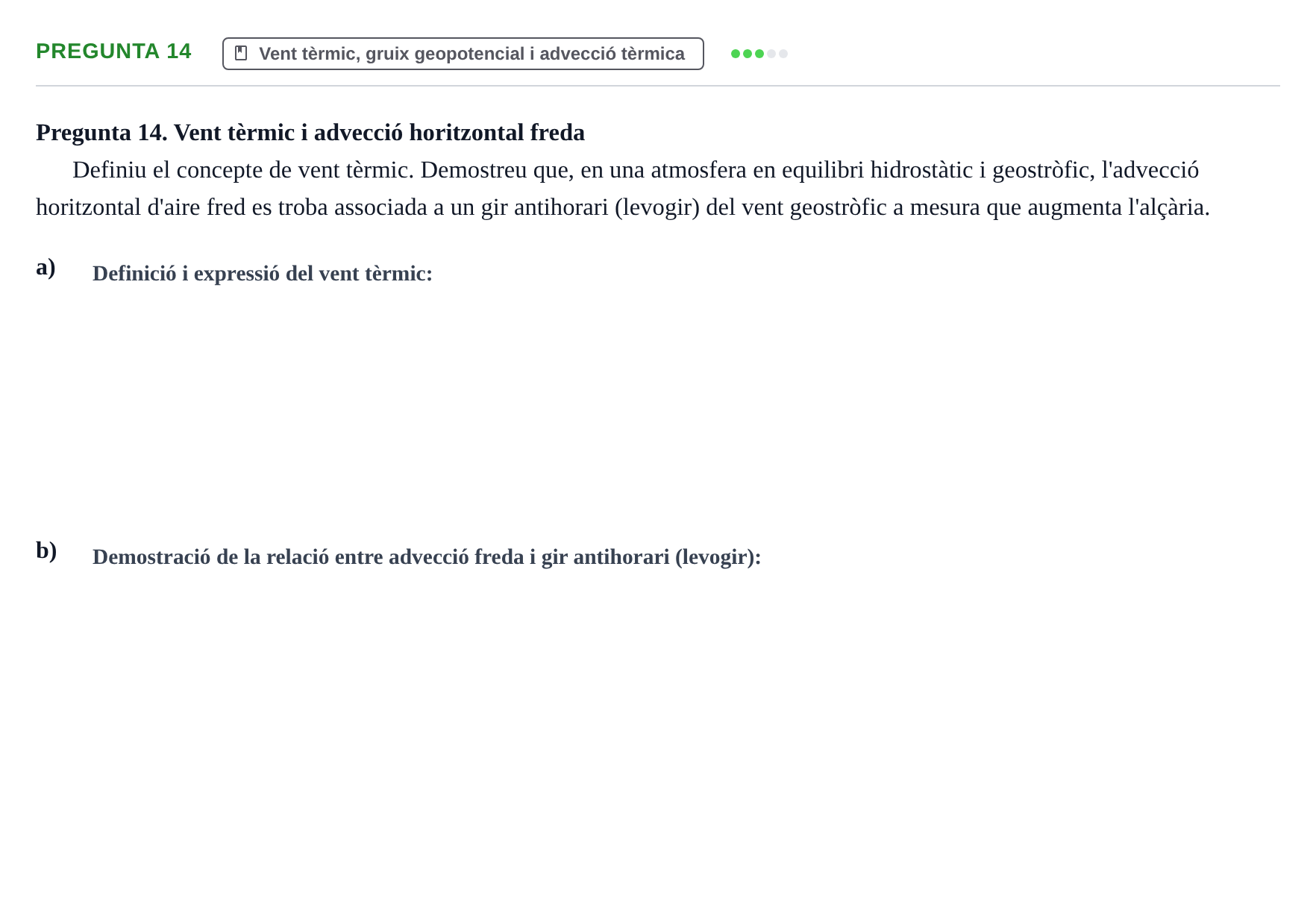 Enunciado: Pregunta 14