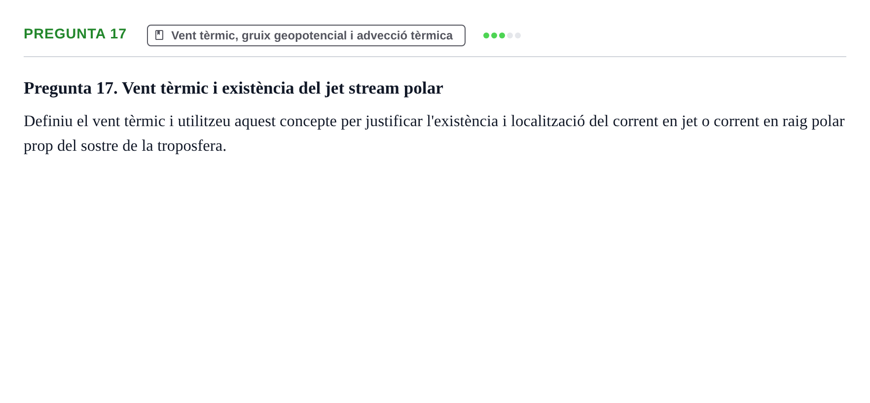 Enunciado: Pregunta 17