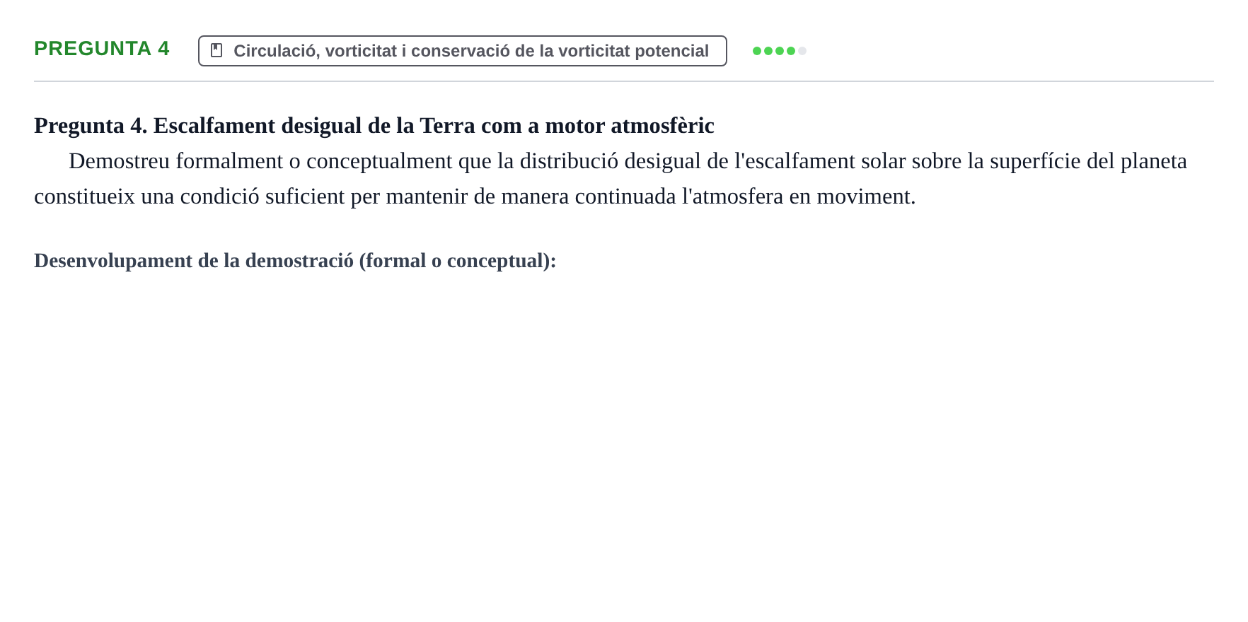 Enunciado: Pregunta 4