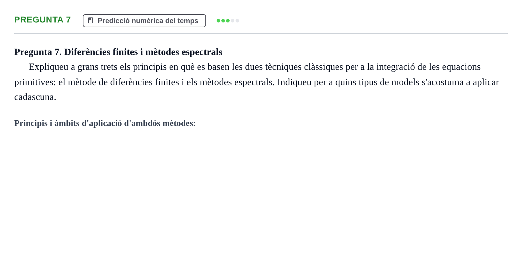 Enunciado: Pregunta 7