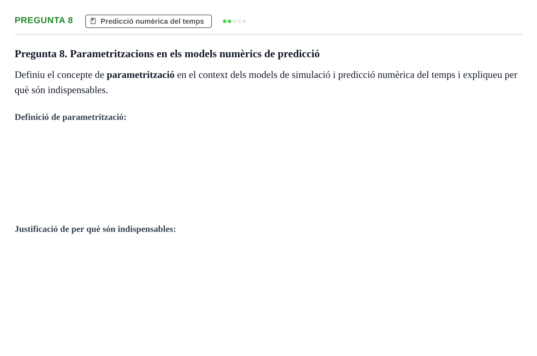 Enunciado: Pregunta 8