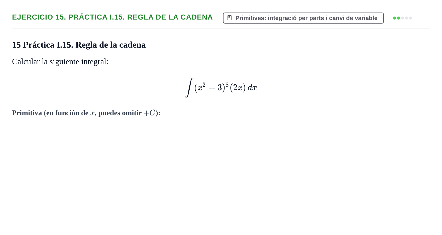 Enunciado: 15. Práctica I.15. Regla de la cadena
