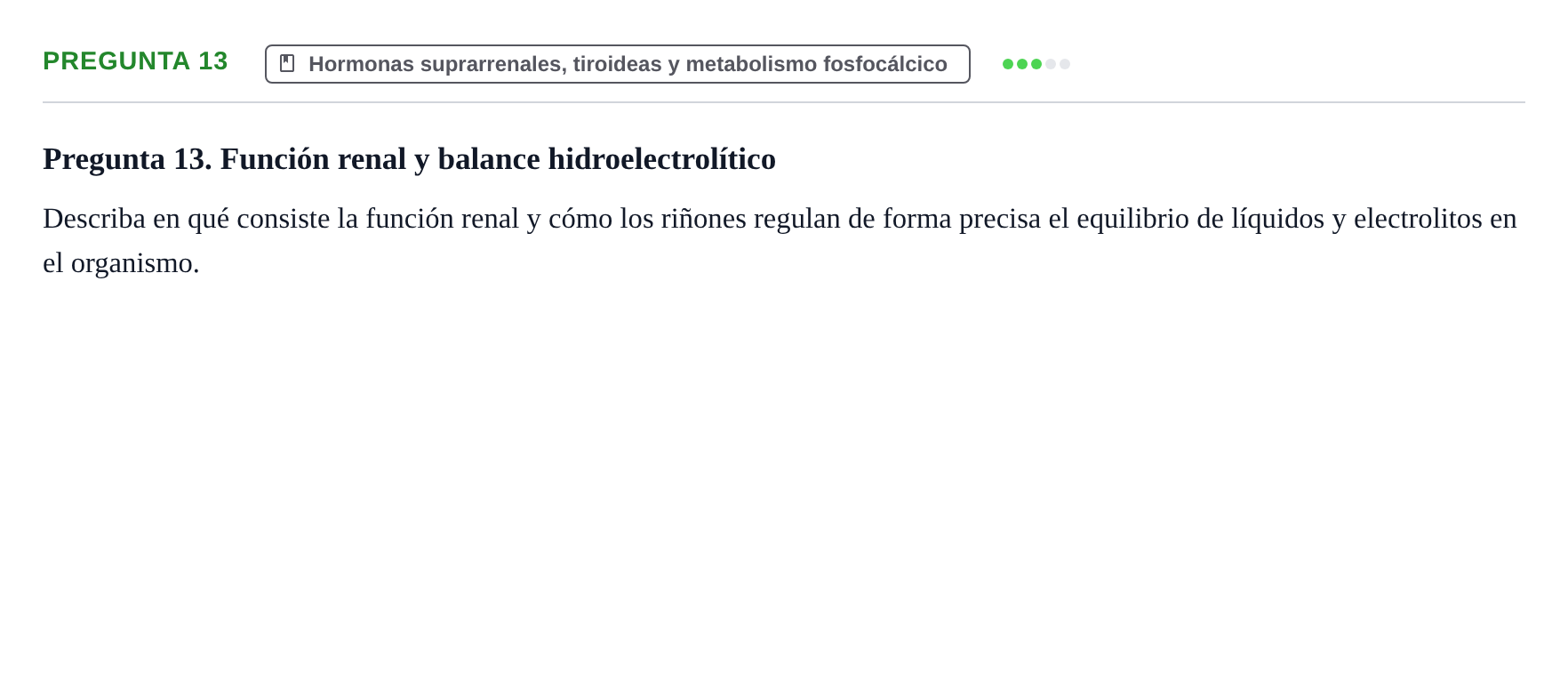 Enunciado: Pregunta 13