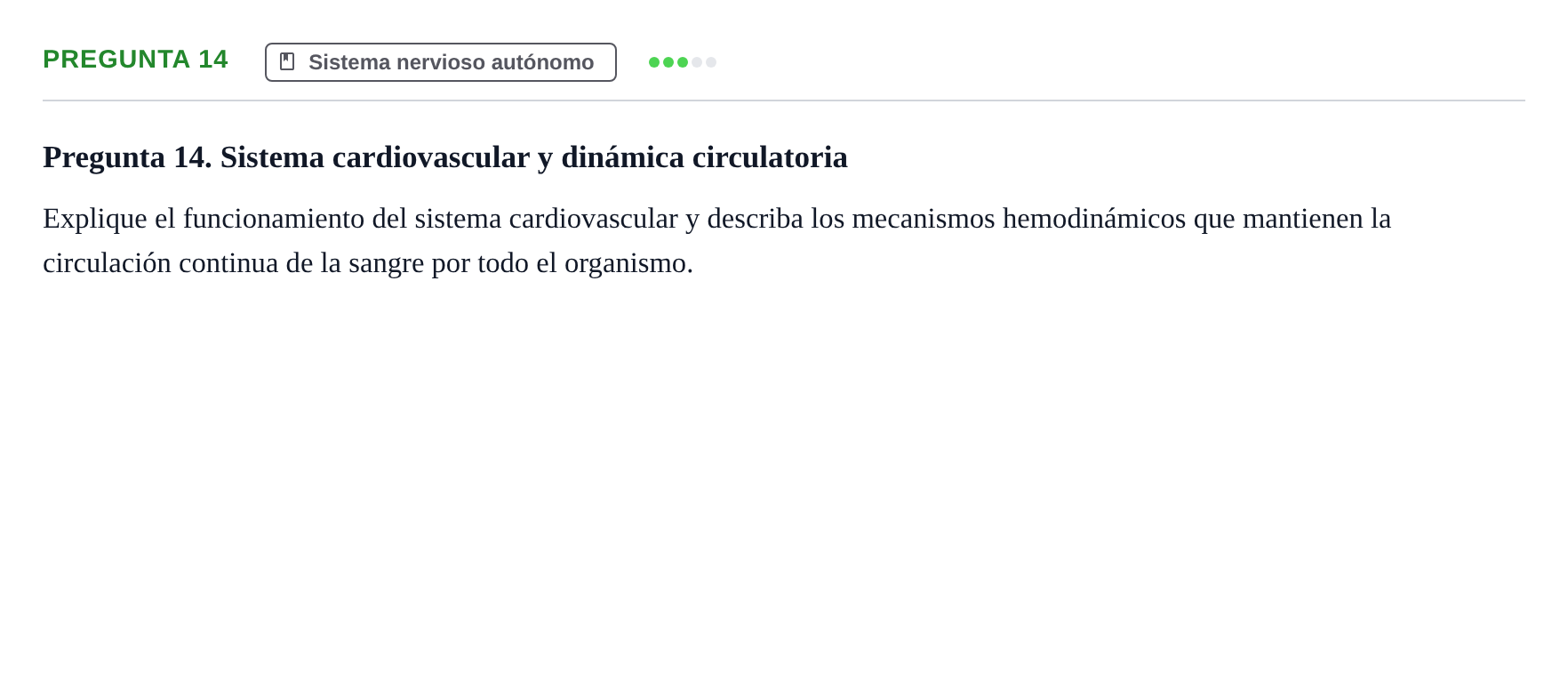 Enunciado: Pregunta 14