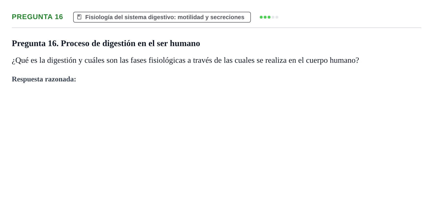 Enunciado: Pregunta 16