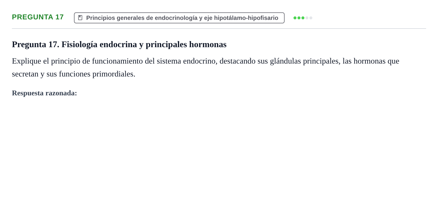 Enunciado: Pregunta 17