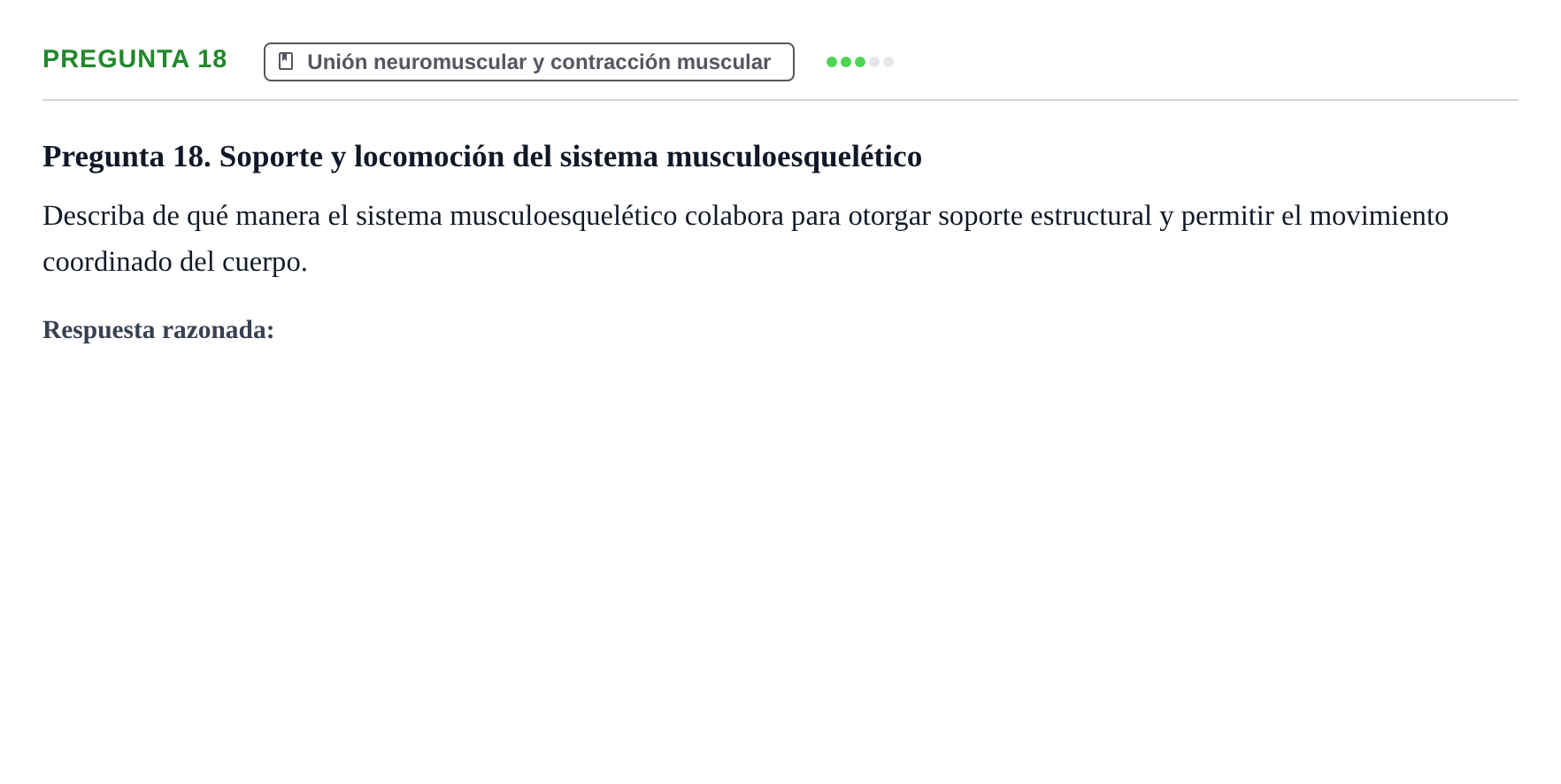 Enunciado: Pregunta 18