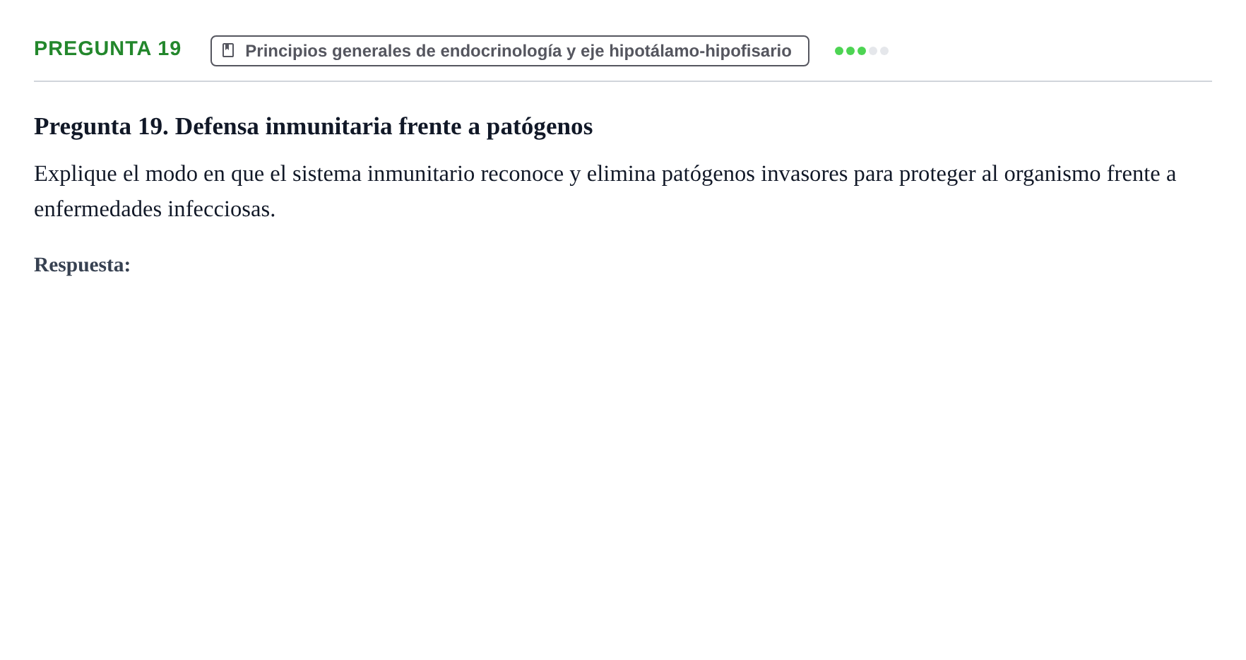 Enunciado: Pregunta 19