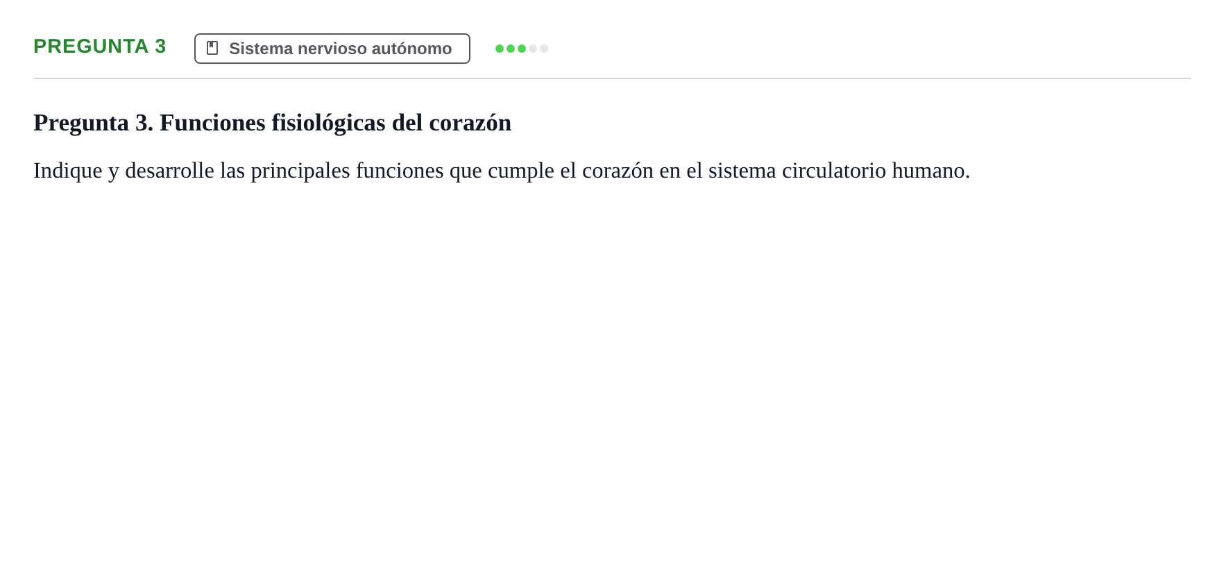 Enunciado: Pregunta 3