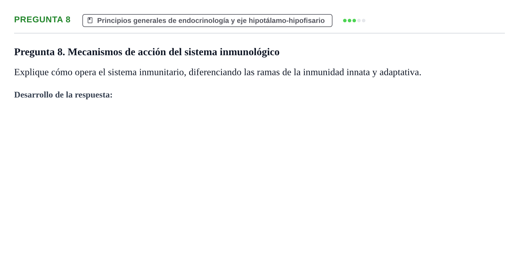 Enunciado: Pregunta 8