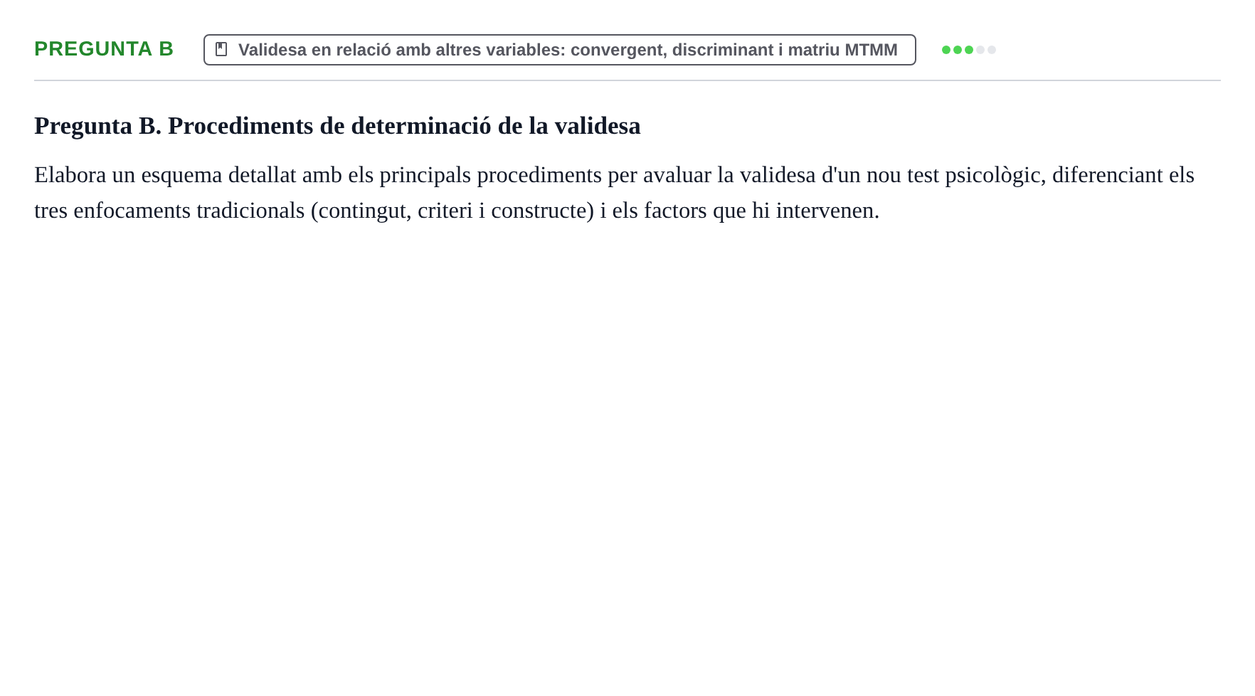 Enunciado: Pregunta B