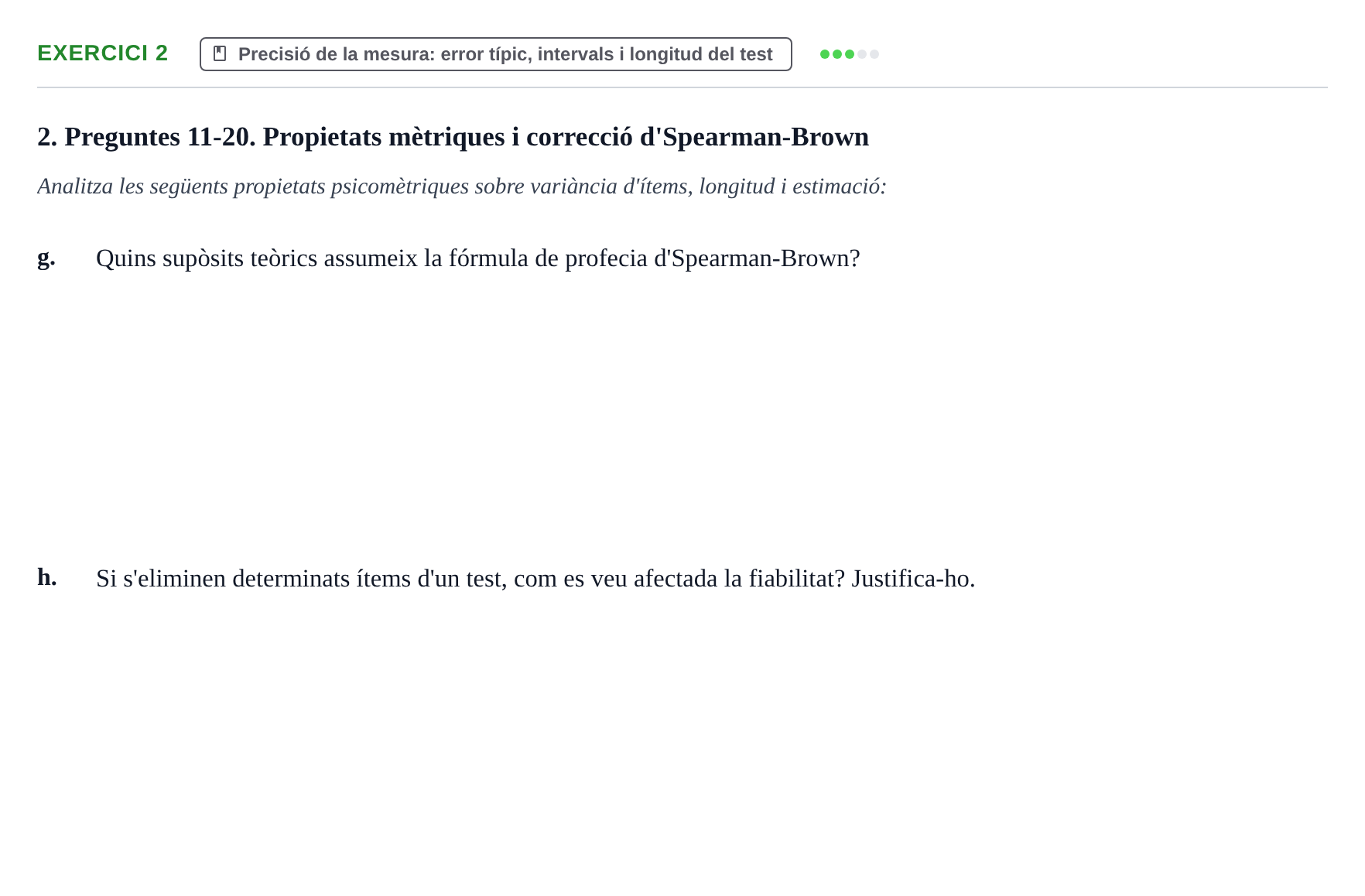 Enunciado: 2 - Precisió de la mesura: error típic, intervals…