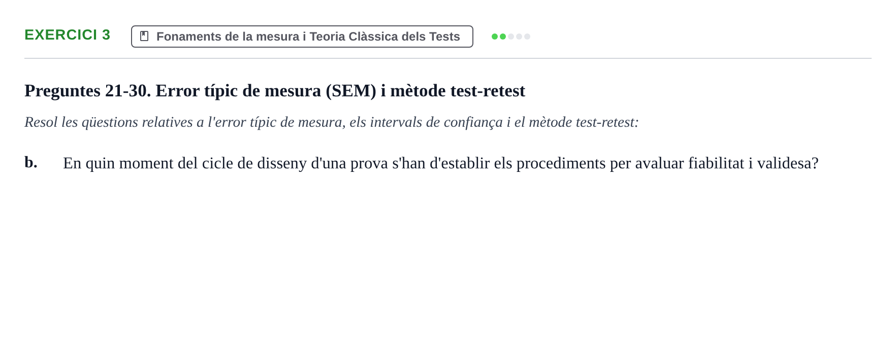 Enunciado: 3 - Fonaments de la mesura i Teoria Clàssica dels…