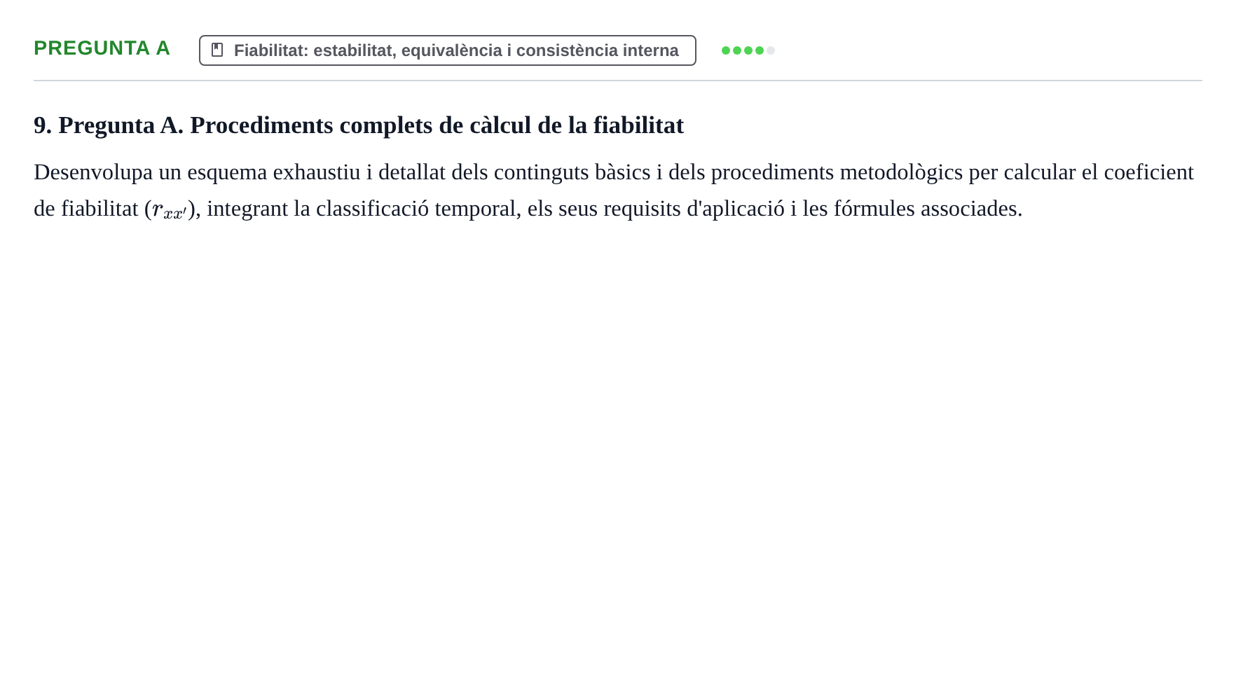 Enunciado: Pregunta A