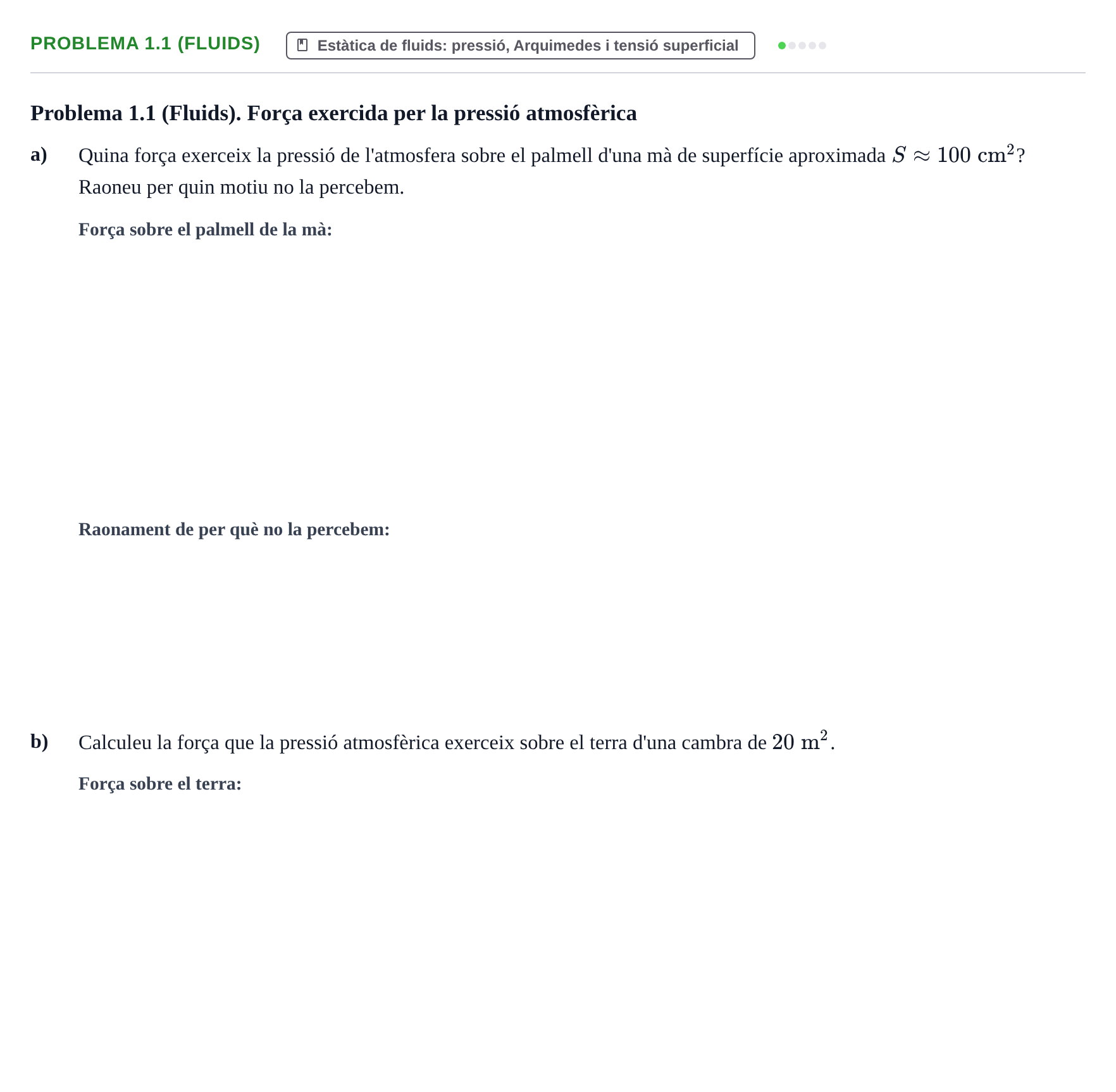 Enunciado: Problema 1.1 (Fluids)