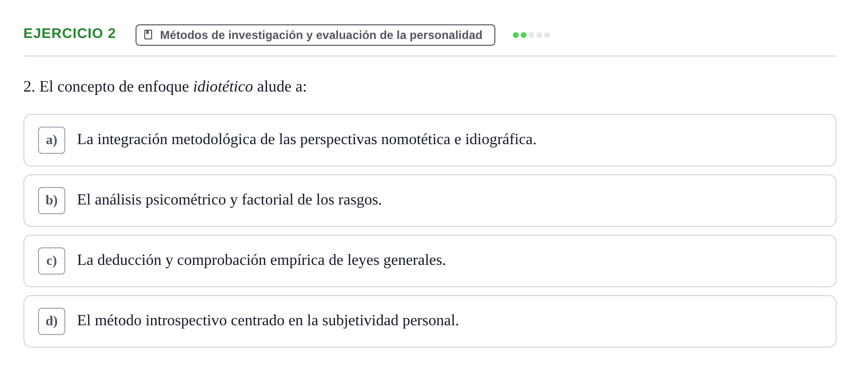 Enunciado: 2