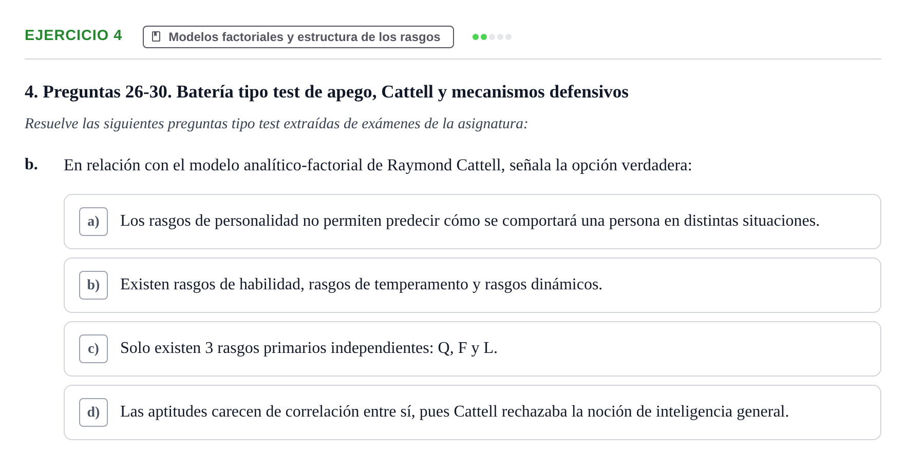 Enunciado: 4 - Modelos factoriales y estructura de los rasgos