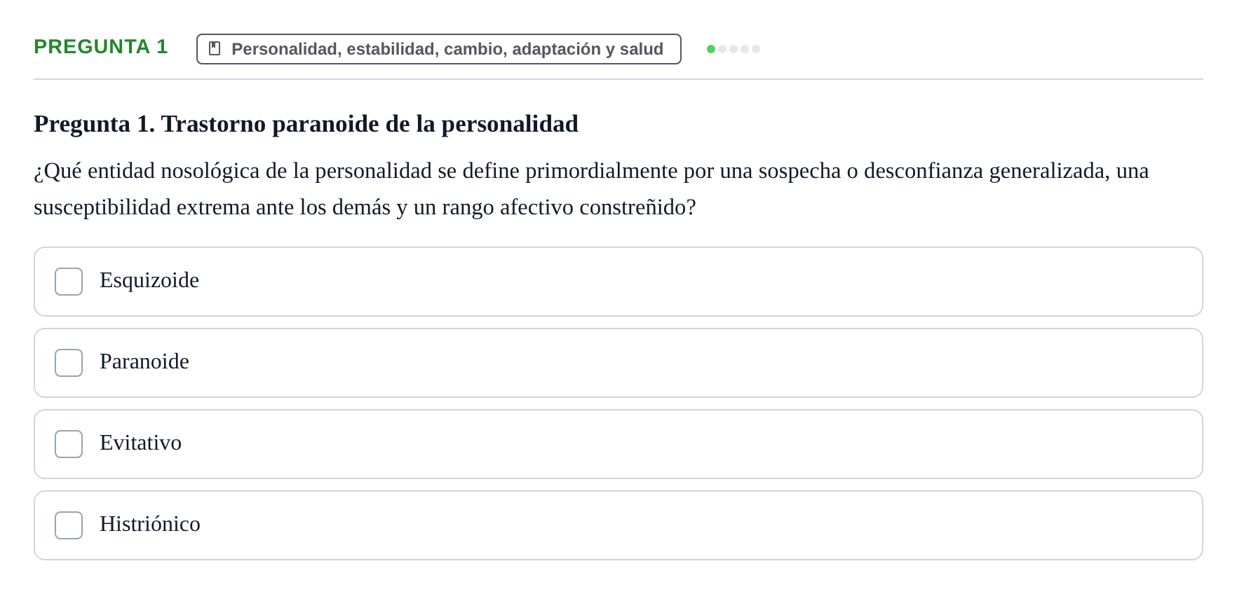 Enunciado: Pregunta 1