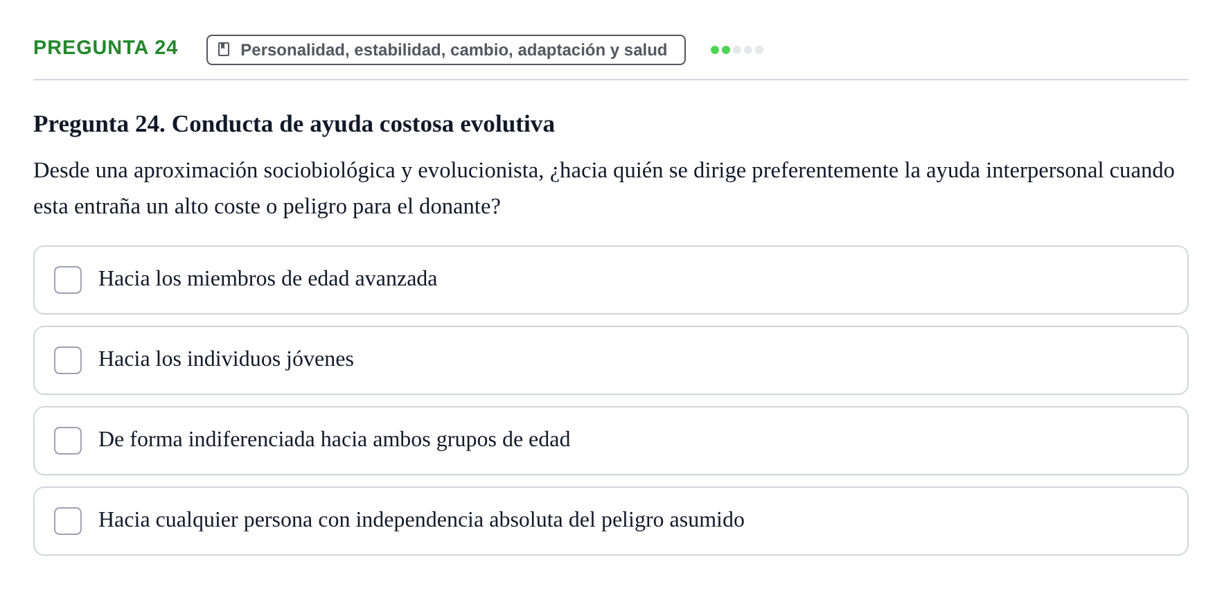 Enunciado: Pregunta 24