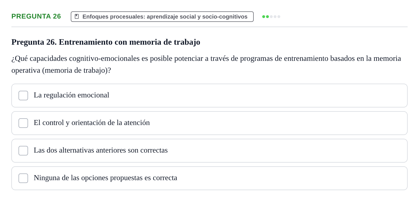 Enunciado: Pregunta 26