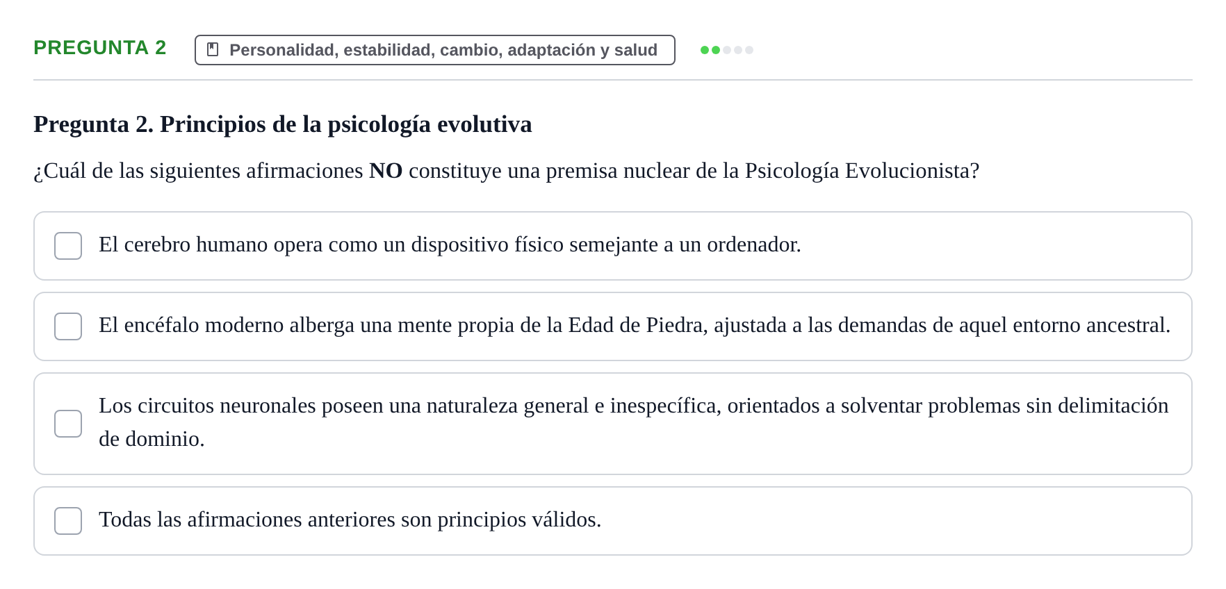 Enunciado: Pregunta 2