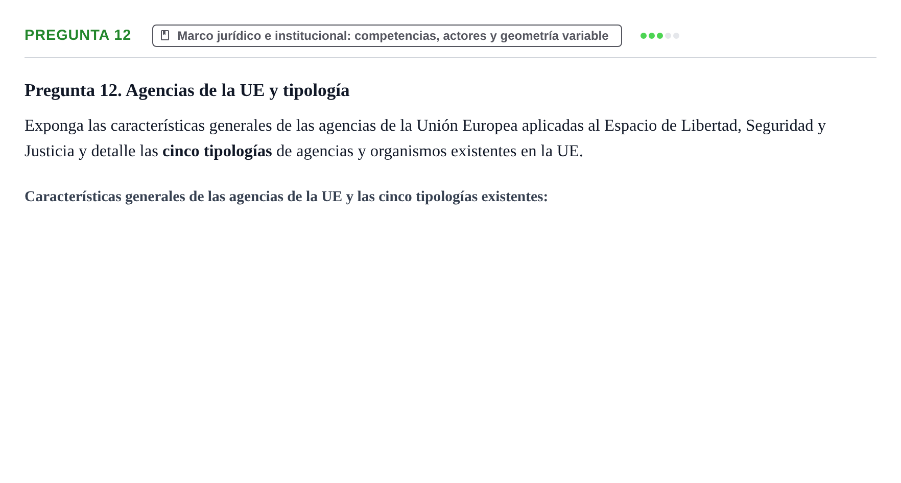 Enunciado: Pregunta 12
