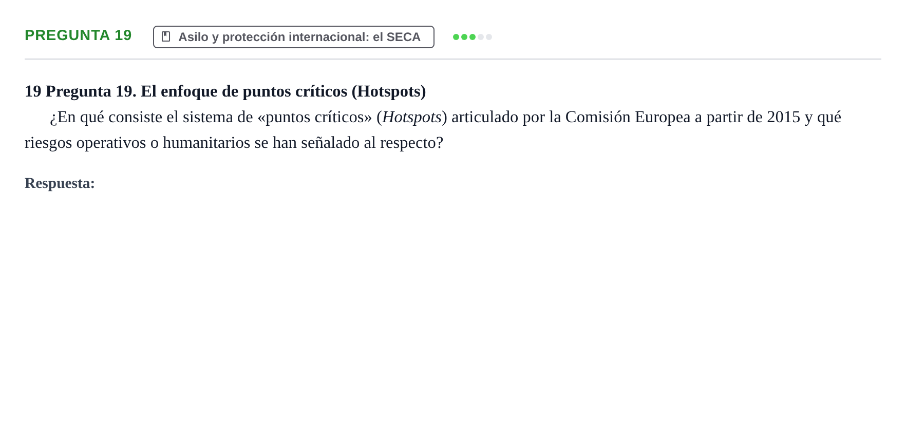Enunciado: Pregunta 19