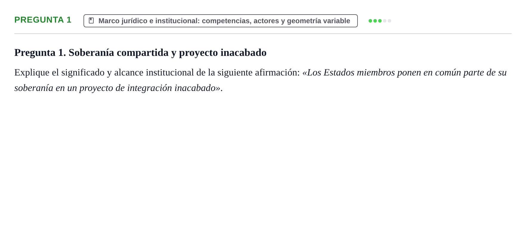 Enunciado: Pregunta 1