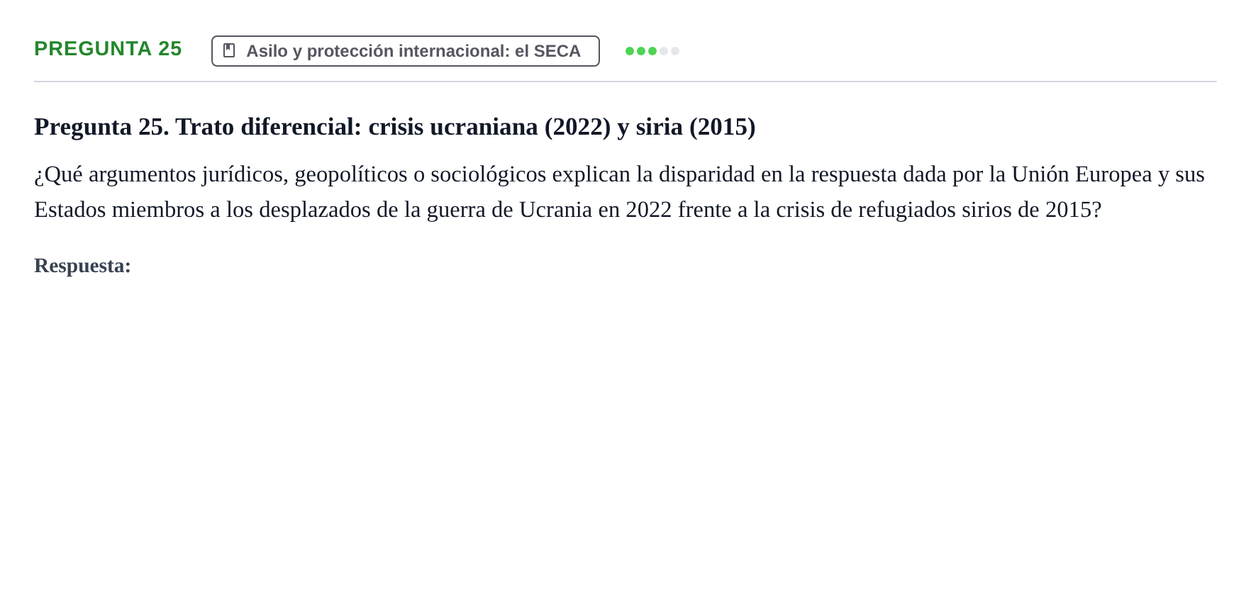 Enunciado: Pregunta 25
