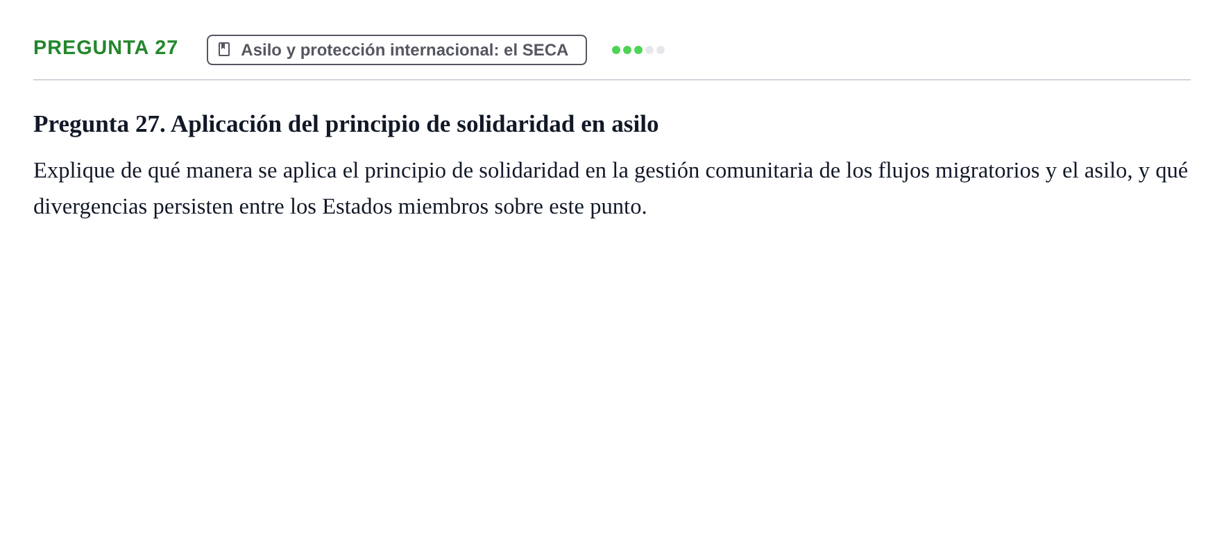 Enunciado: Pregunta 27
