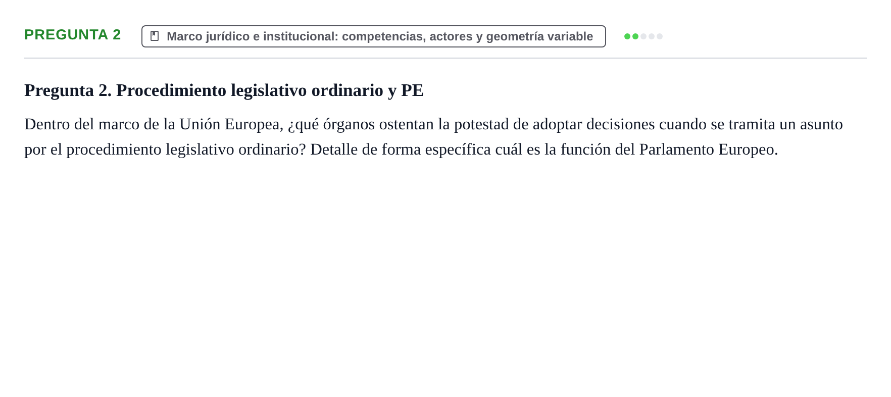 Enunciado: Pregunta 2
