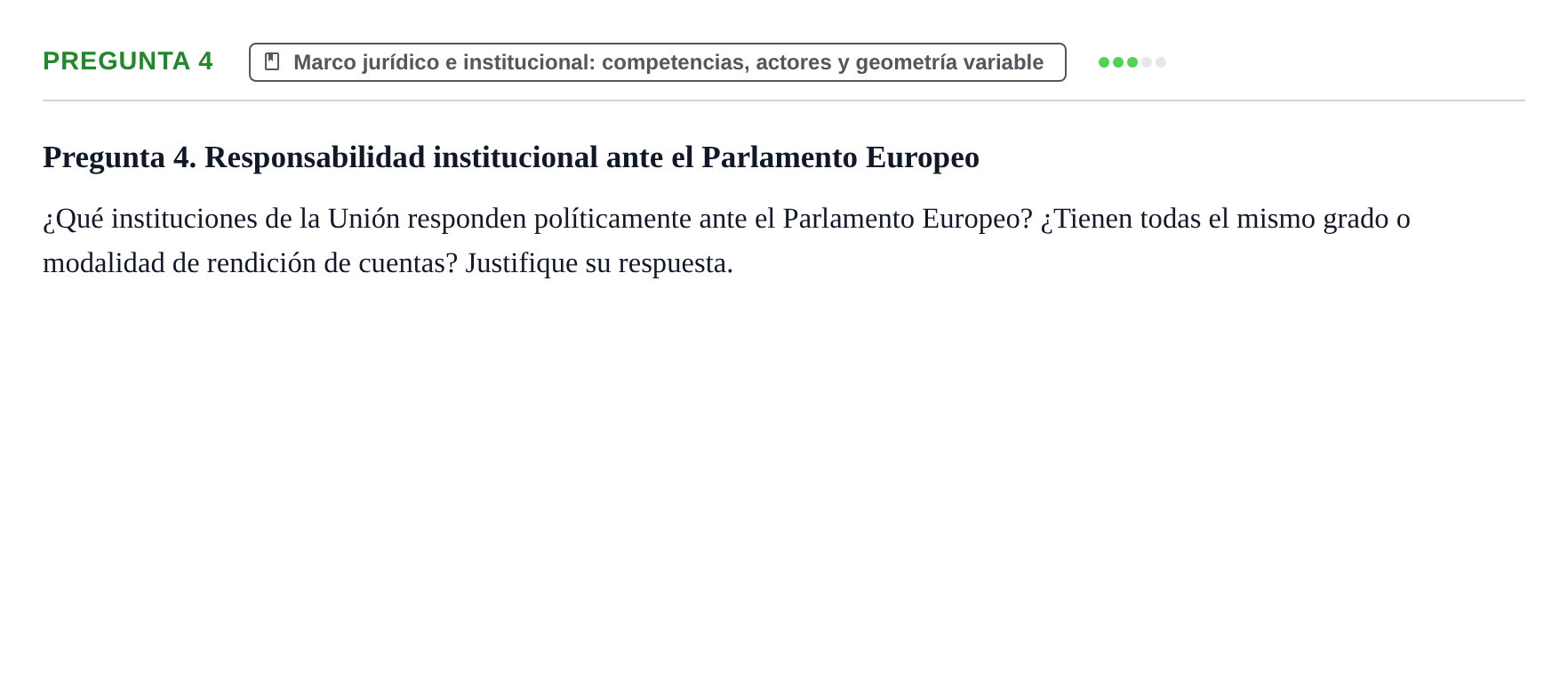 Enunciado: Pregunta 4