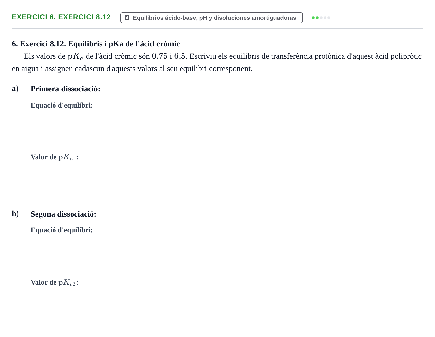 Enunciado: 6. Exercici 8.12