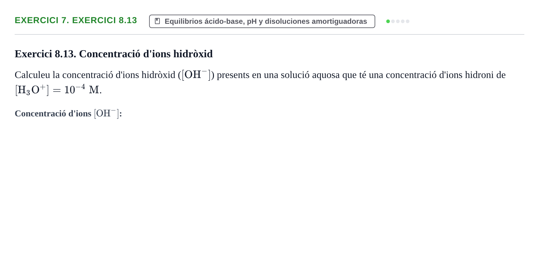 Enunciado: 7. Exercici 8.13