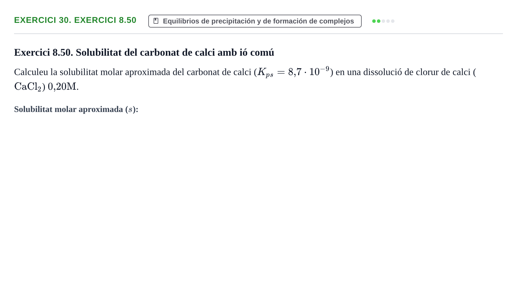 Enunciado: 30. Exercici 8.50