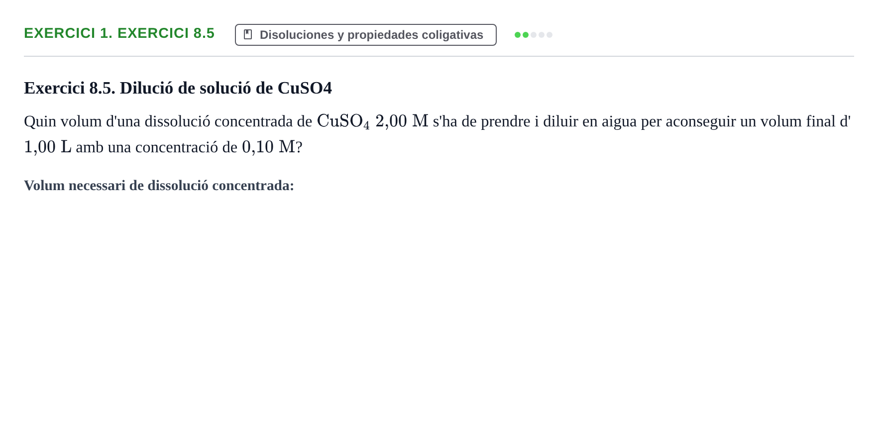 Enunciado: 1. Exercici 8.5