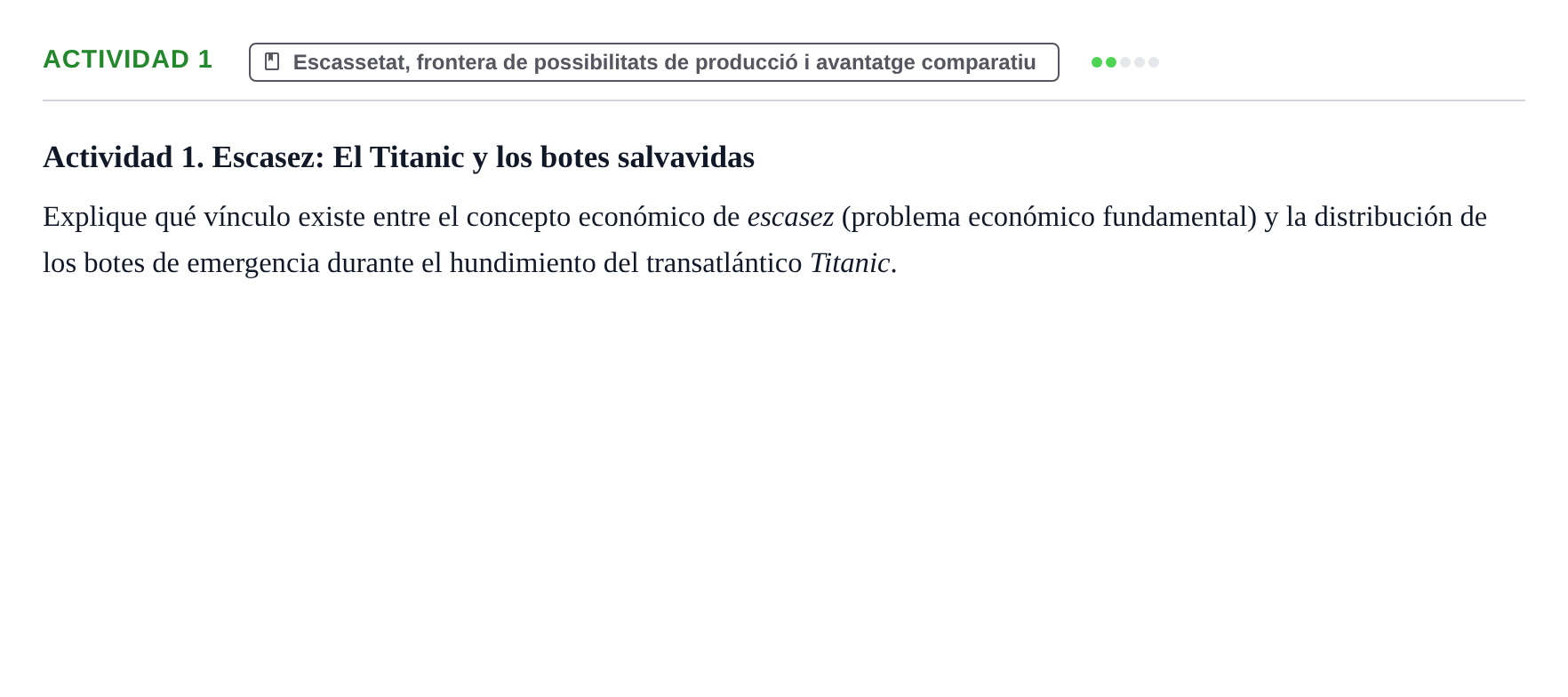 Enunciado: Actividad 1
