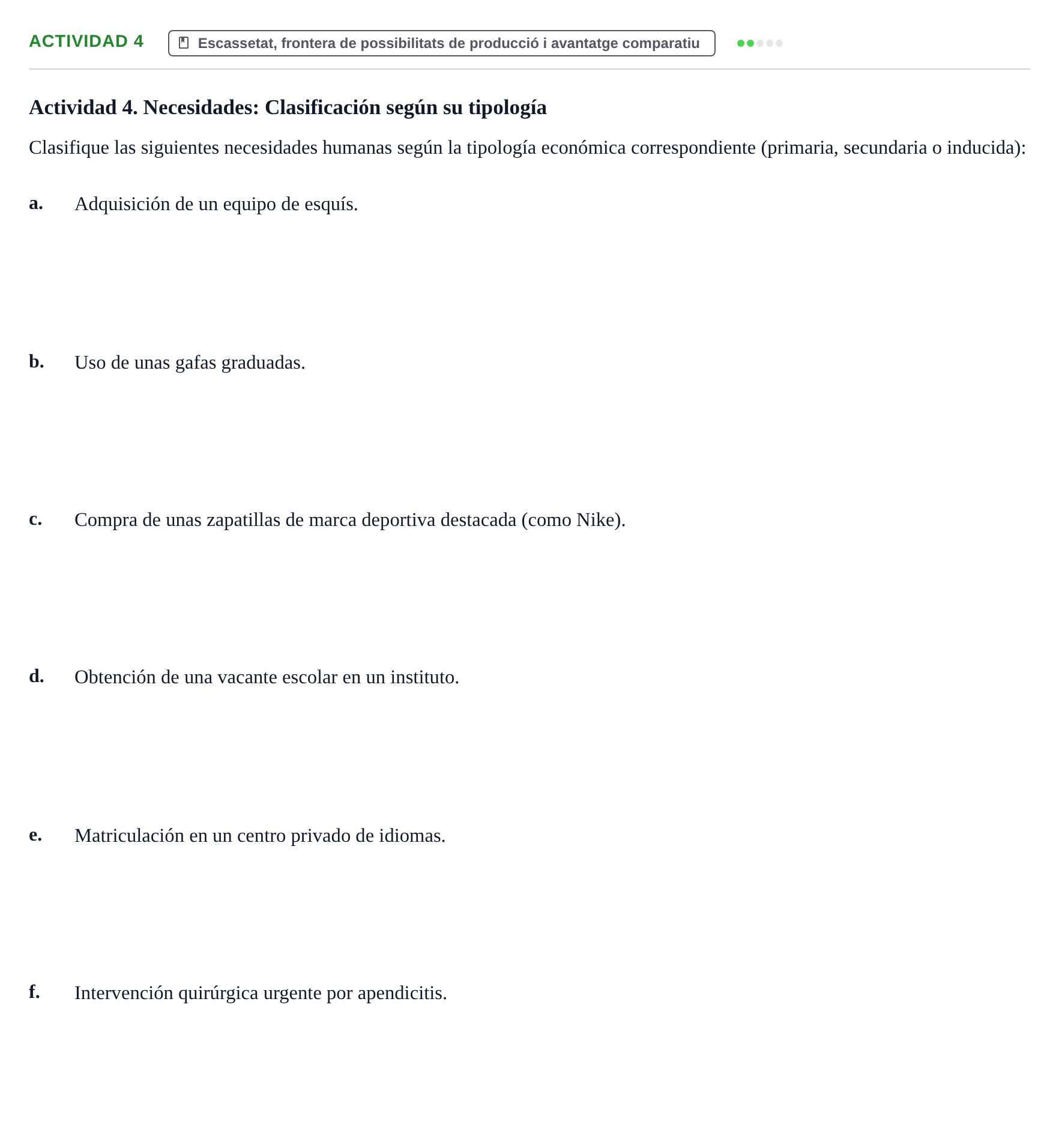 Enunciado: Actividad 4