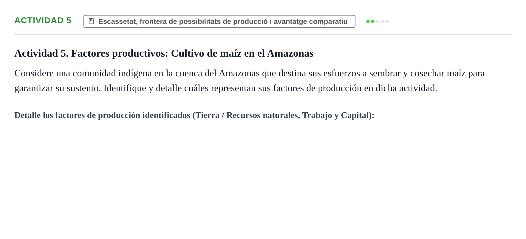 Enunciado: Actividad 5