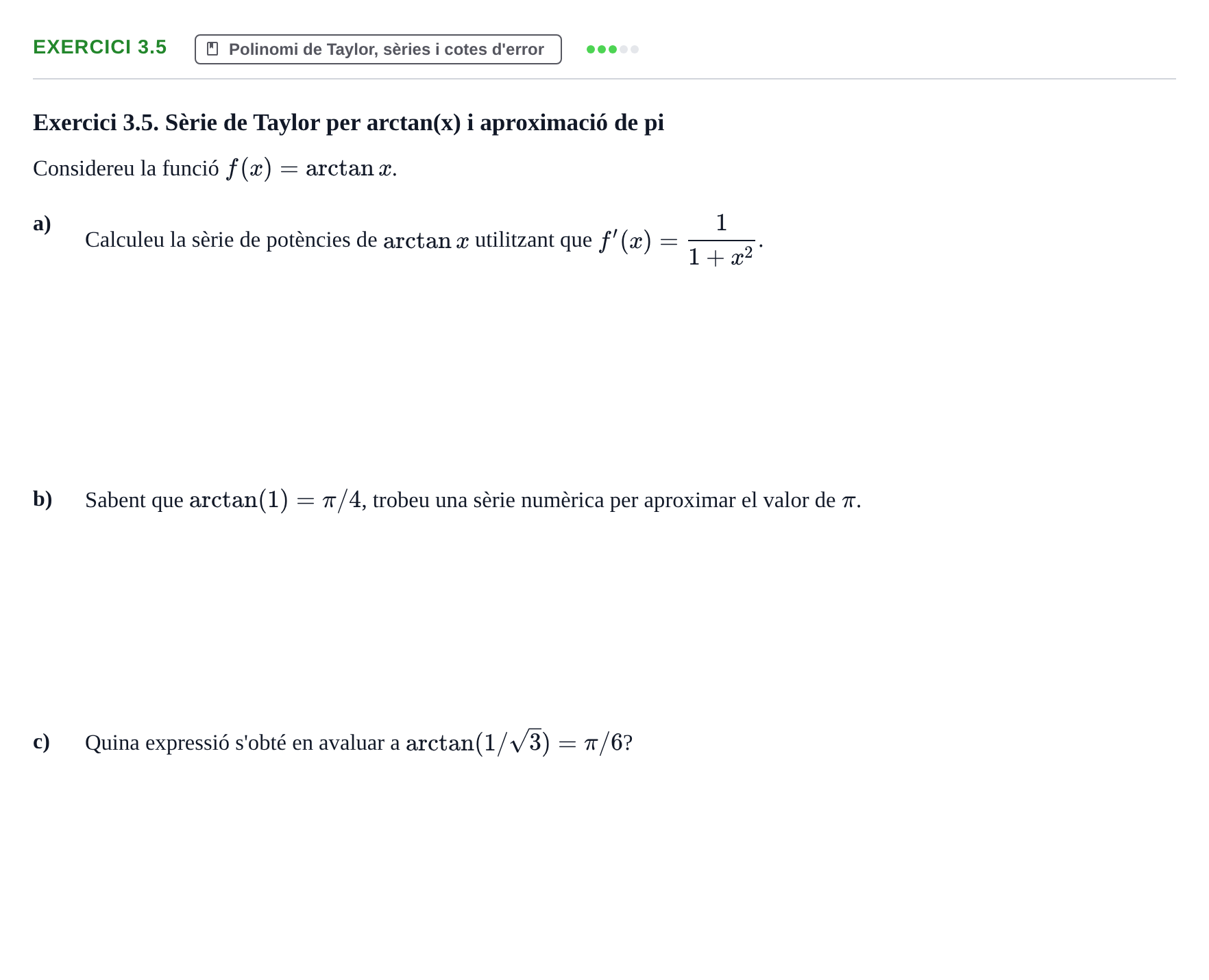 Enunciado: Exercici 3.5