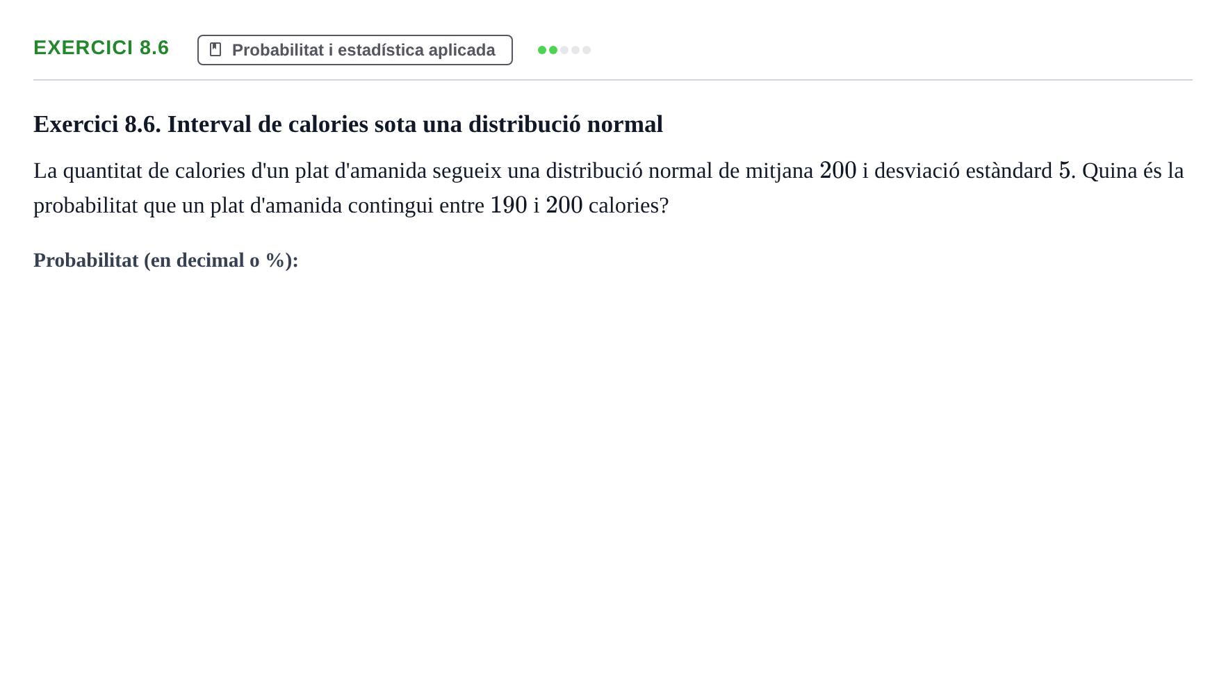 Enunciado: Exercici 8.6