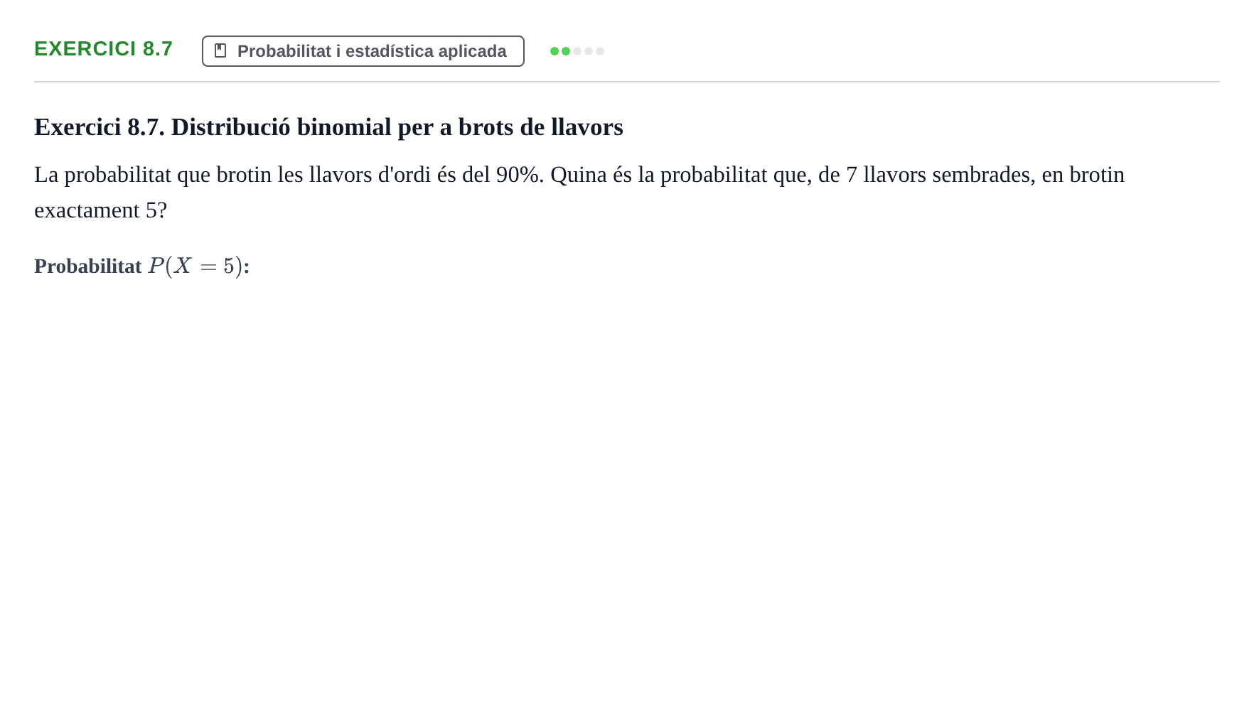 Enunciado: Exercici 8.7