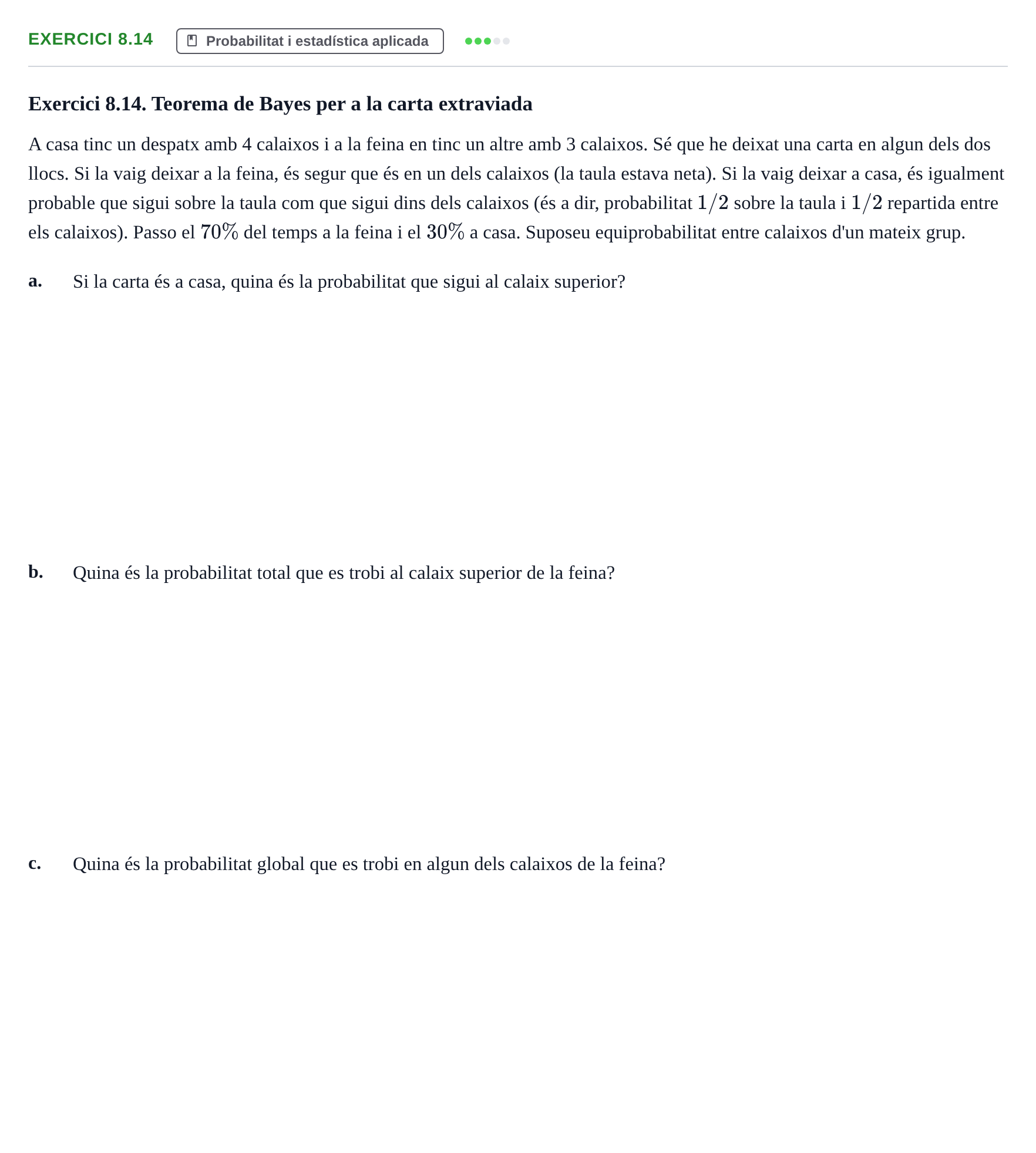 Enunciado: Exercici 8.14