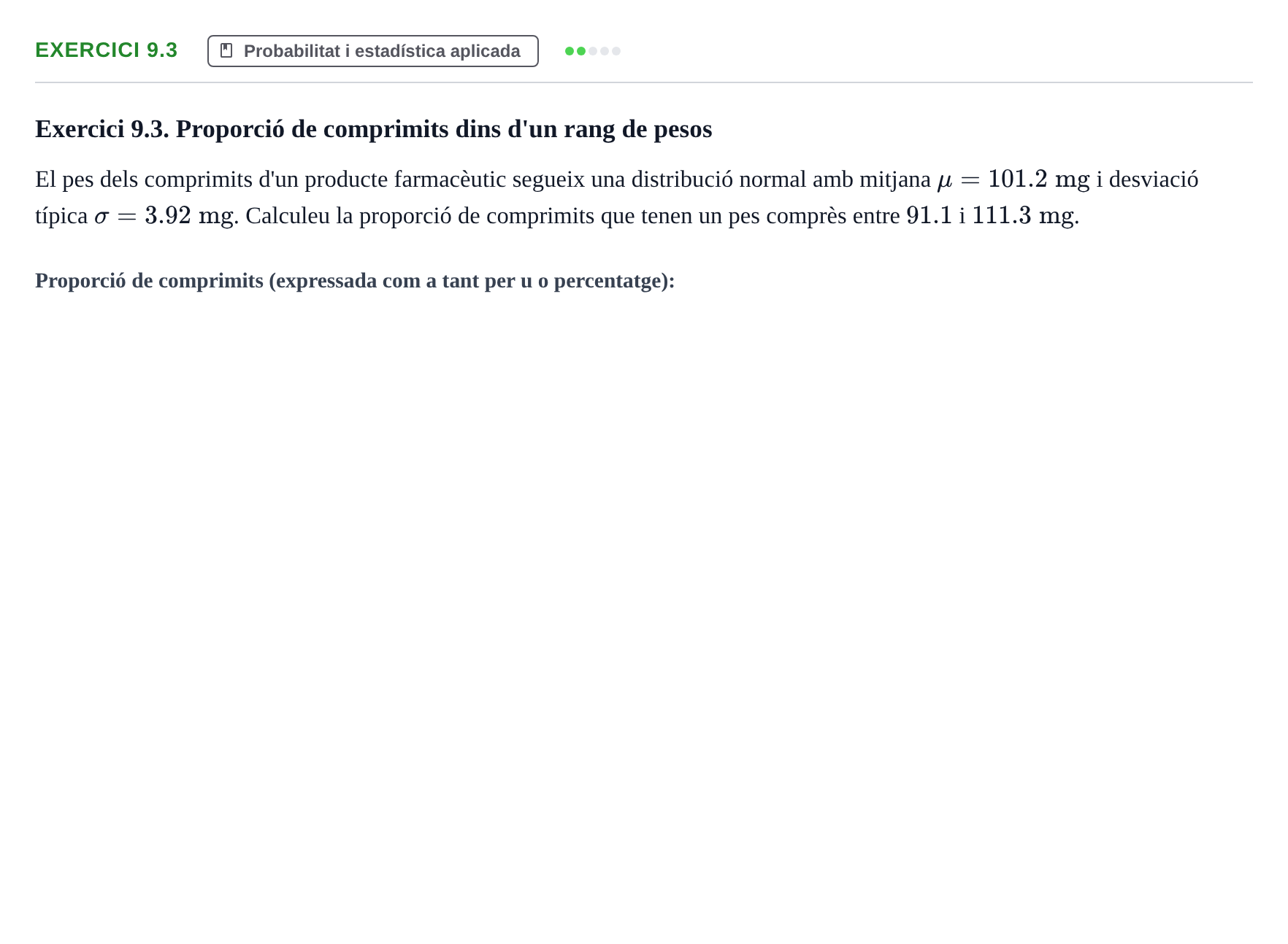 Enunciado: Exercici 9.3