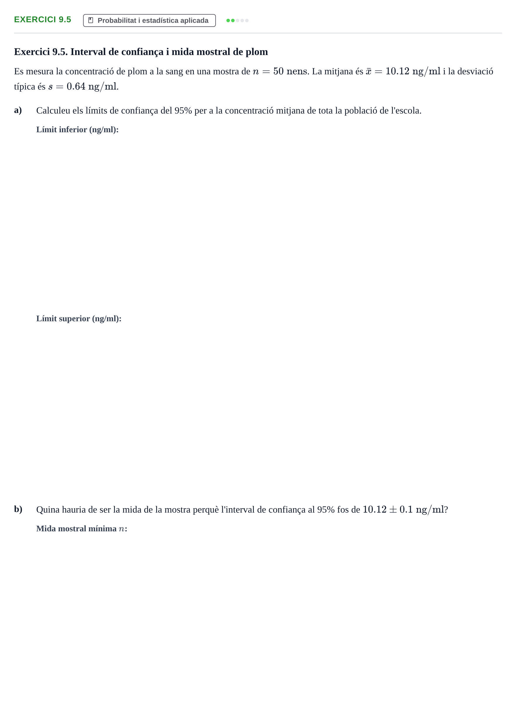 Enunciado: Exercici 9.5