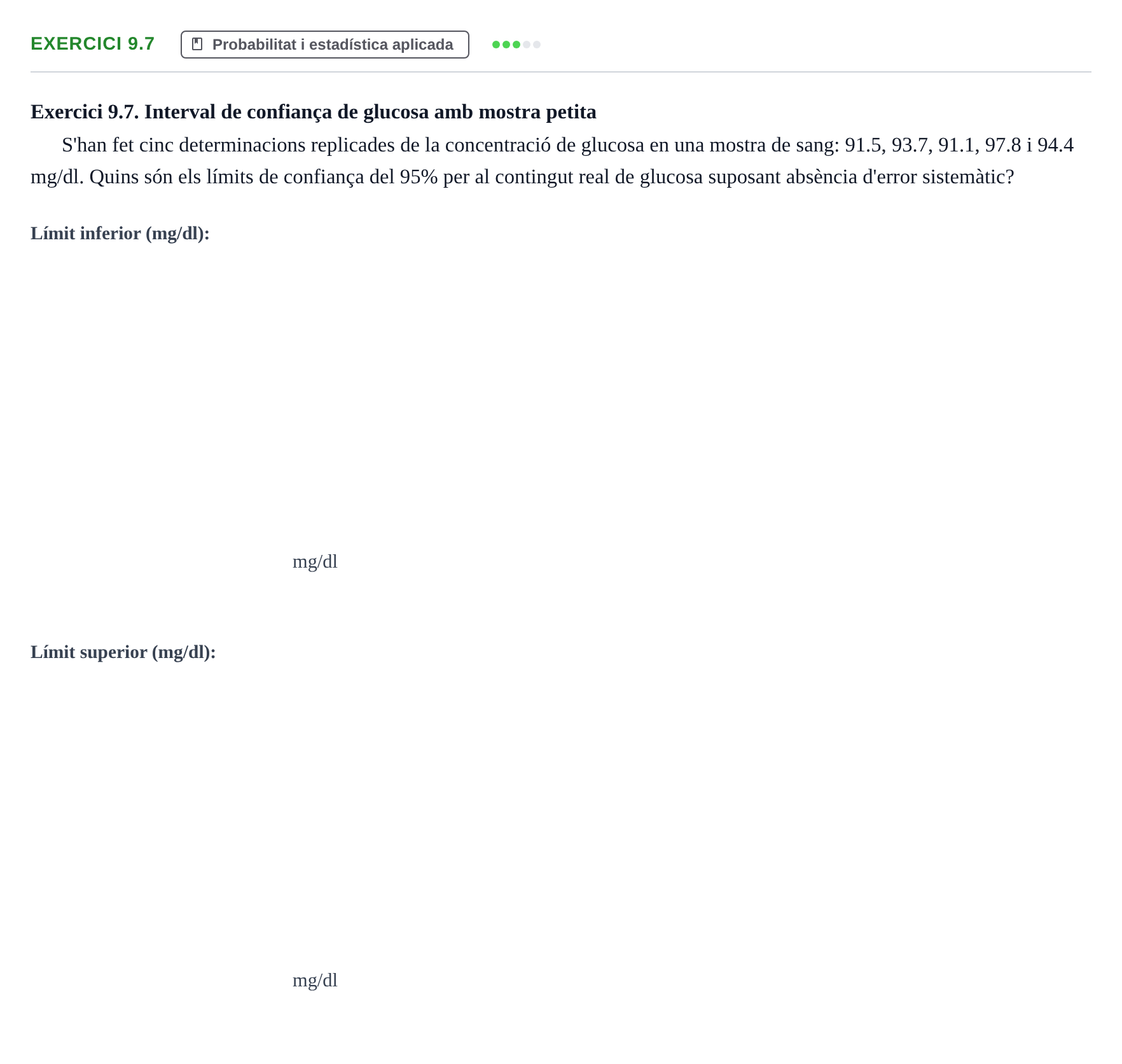 Enunciado: Exercici 9.7