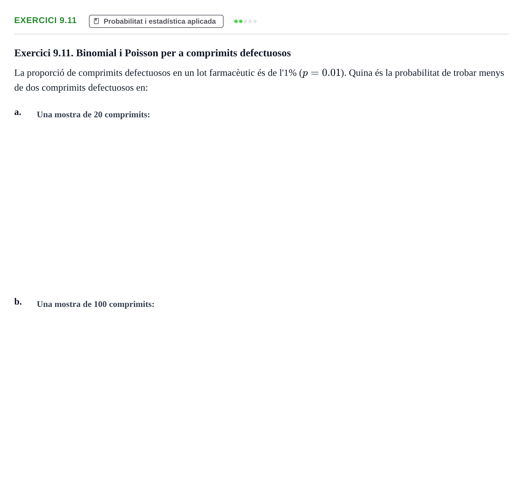 Enunciado: Exercici 9.11