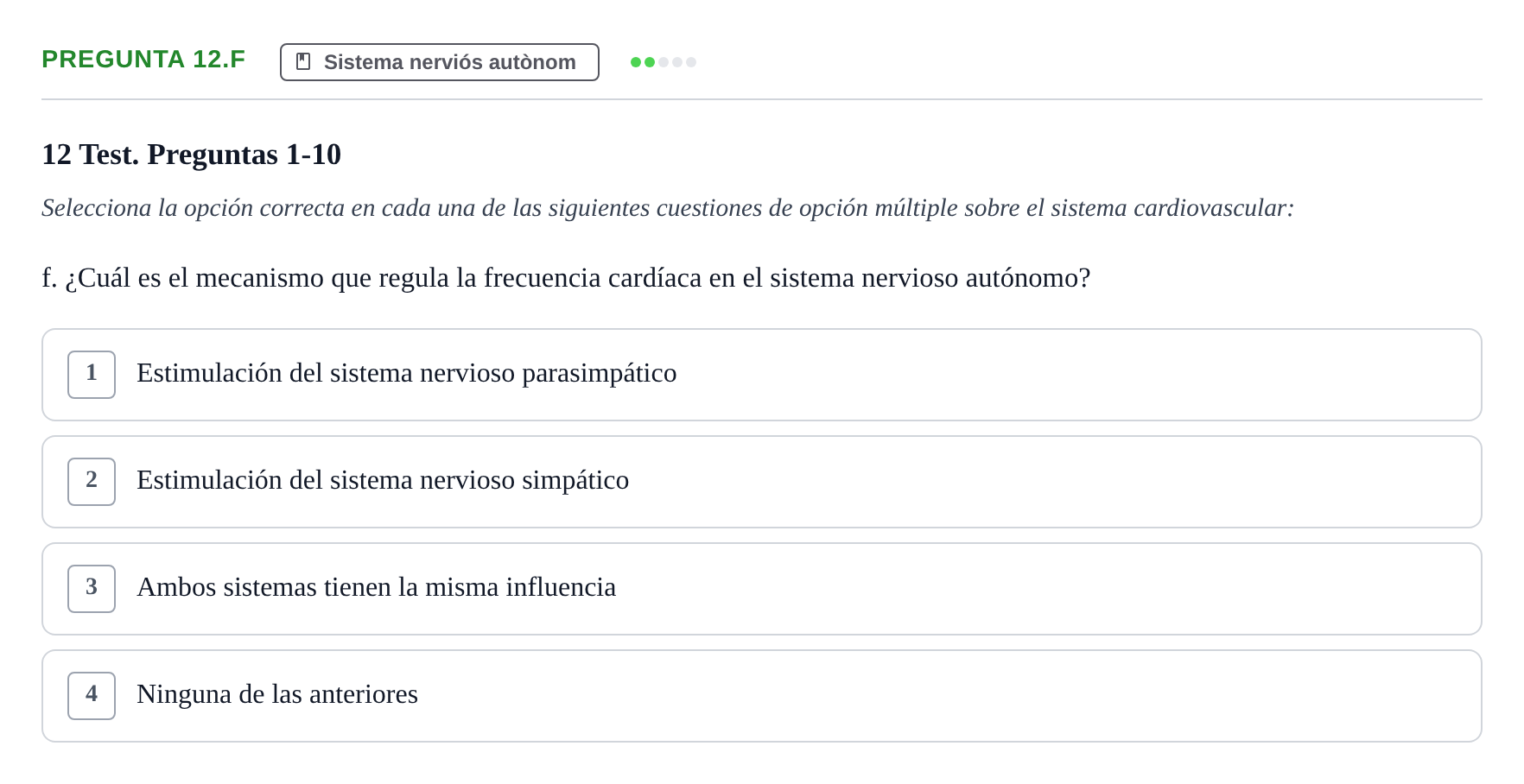Enunciado: Pregunta 12.f