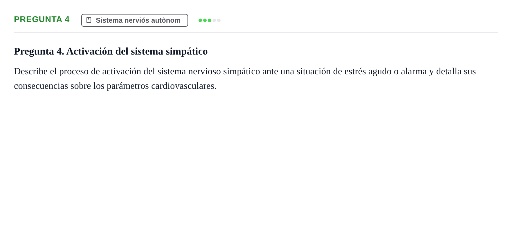 Enunciado: Pregunta 4